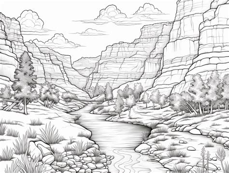 Stunning National Park Coloring Pages Coloring Page