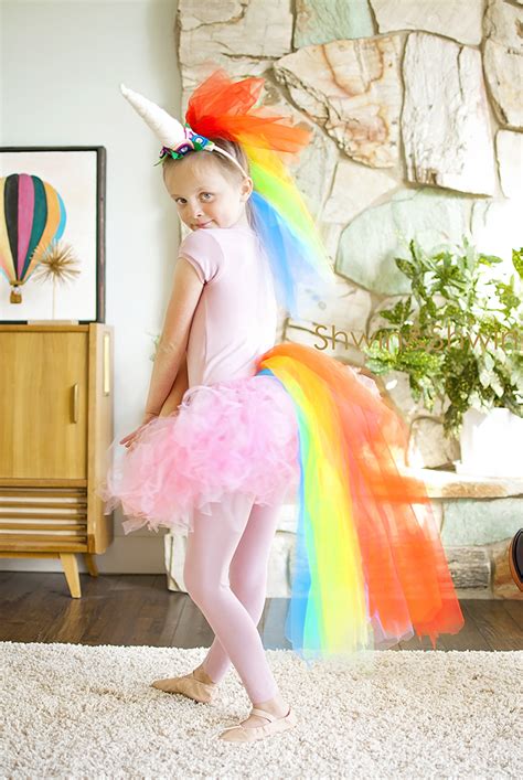 DIY Rainbow Unicorn Costume - Shwin & Shwin