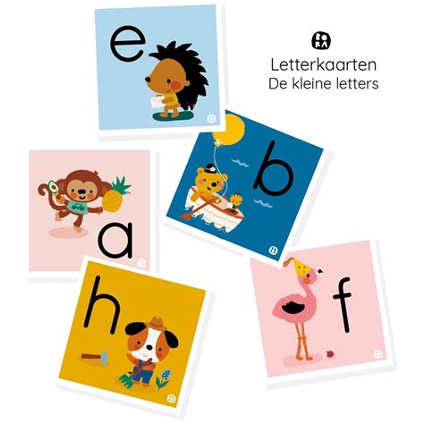 dutch alphabet flashcards abc cards  letters  illustrations