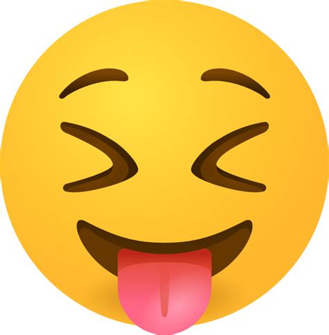 "Squinting face with tongue emoji" Emoji - Download for free – Iconduck