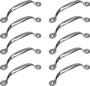 TCH Hardware 10 Pack Steel Utility Grab Handle Surface Mount Metal