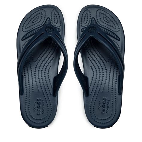 Zehentrenner Crocs Crocband Flip W 206100 Navy Eschuhe De