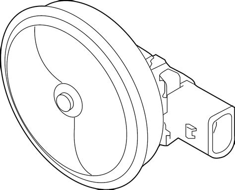 2020 Volkswagen Passat Horn 17a951115a Genuine Volkswagen Part