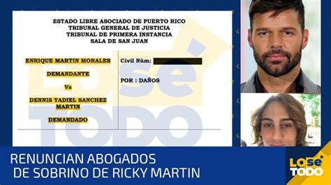 Renuncian Abogados De Sobrino De Ricky Martin Cachicha