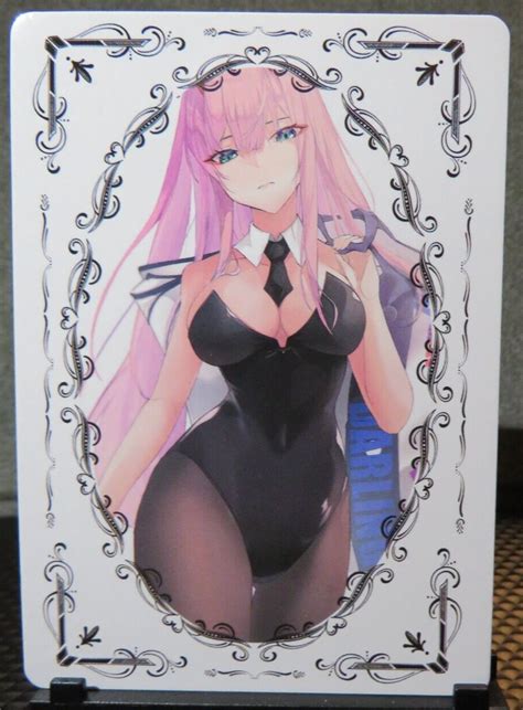 Zero Two 002 Signature Waifu ZR Card Anime Goddess Story CCG NM Darling