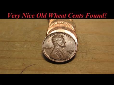 Coin Roll Hunting Pennies Very Nice Old Wheat Cents Found YouTube