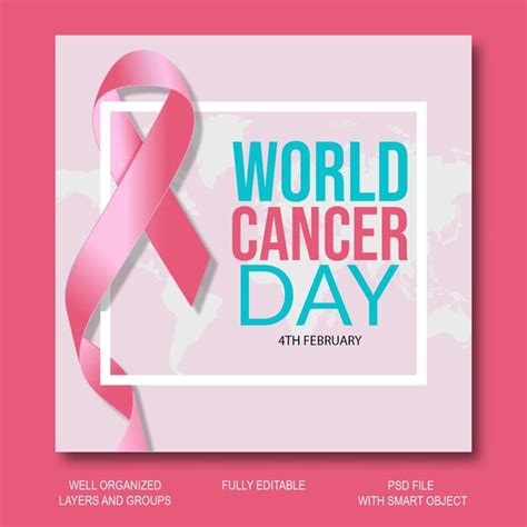 Premium Psd World Cancer Day Psd Template