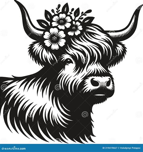 Highland Cow SVG Cow SVG Heifer Cow Silhouette Cow Clipart Cow Art