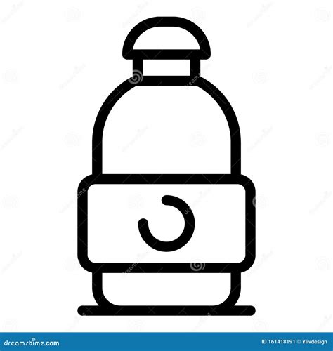 Shampoo Bottle Icon, Outline Style Stock Vector - Illustration of hygiene, design: 161418191