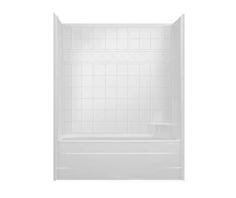 Chm Ts X Centurystone Alcove One Piece Tub Shower With Left