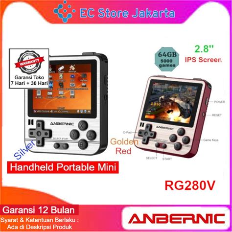 Jual Anbernic Rg V Retro Game Handheld Video Game Console Portbale