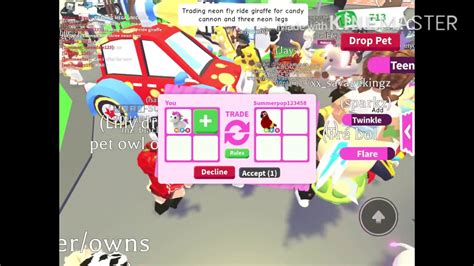 Seeing What People Trade For A Mega Neon Fly Ride Unicorn Roblox