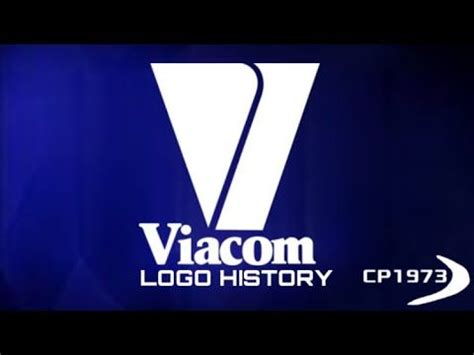 The Logo For Viacom Is Shown On A Blue Background