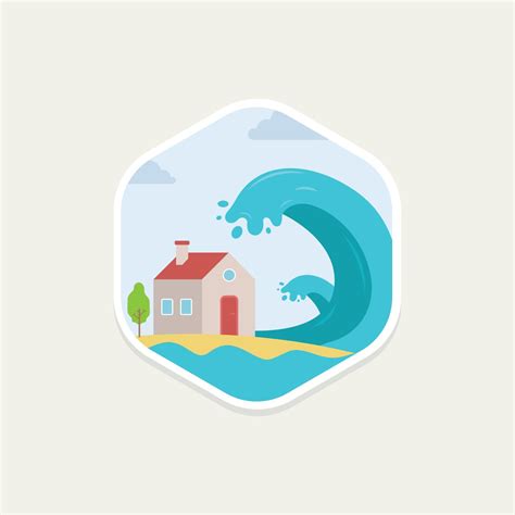 Tsunami disaster flat vector illustration 16595038 Vector Art at Vecteezy