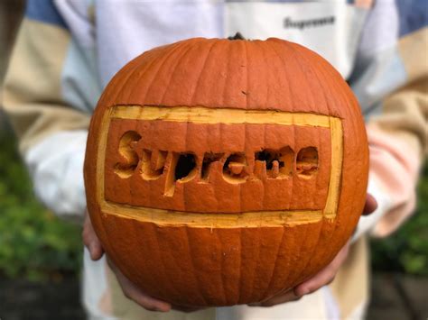 Happy Early Halloween - feat my 1:1 taobao pumpkin : r/supremeclothing