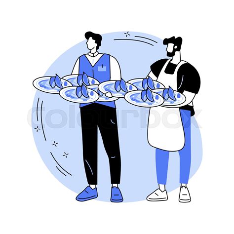 Busy restaurant isolated cartoon vector illustrations. | Stock vector