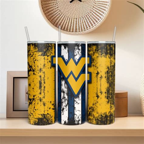 Virginia University Tumbler PNG Tumbler Wrap PNG 20oz Skinny Tumbler