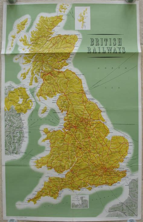 A full system map of the British Railways passenger network, believed ...