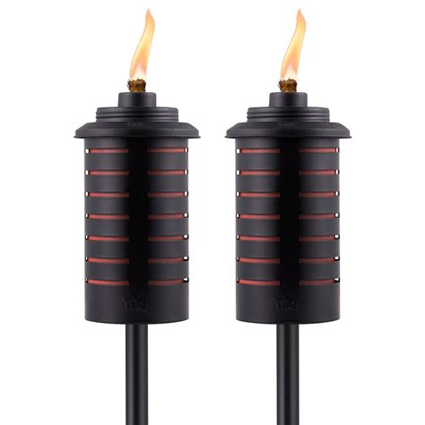 2 Pack Easy Install Horizon Metal Torches TIKI Torches TIKI Brand