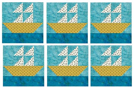 How To Quilt Block A 12 Sailboat