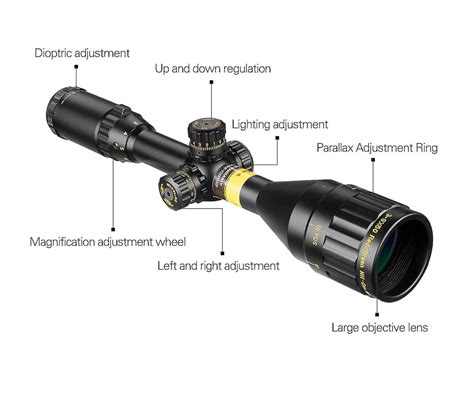 3 9x50 Aoe Gold Tactical Riflescope Optical Sight Red Green Crosshair