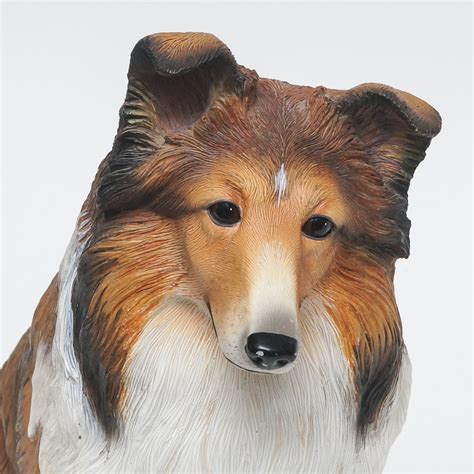 The Danbury Mint Sheltie Dog Statue Ebth