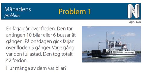 Svar och lösningar april 2021 Nationellt centrum för matematikutbildning