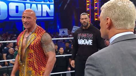 Wwe Smackdown Report Cody Rhodes Slaps The Rock After Accepting