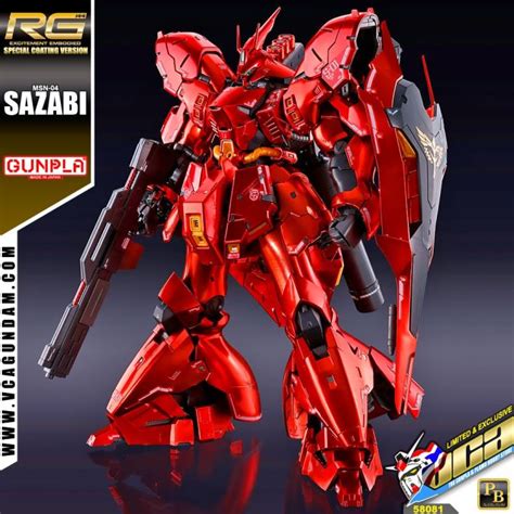 Bandai Gunpla Real Grade Rg 1144 Msn 04 Sazabi Special Coating Ver