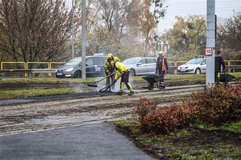 Uszkodzony nasyp na moście Pomorskim w Bydgoszczy Od poniedziałku