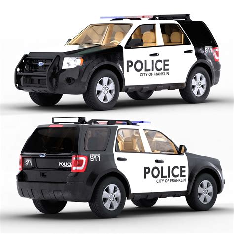 Police Car FREE Modern Cars Models BlenderKit