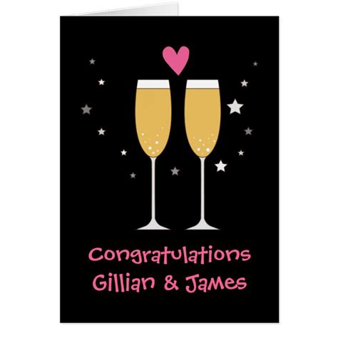 Congratulations Champagne Toast Card Zazzle