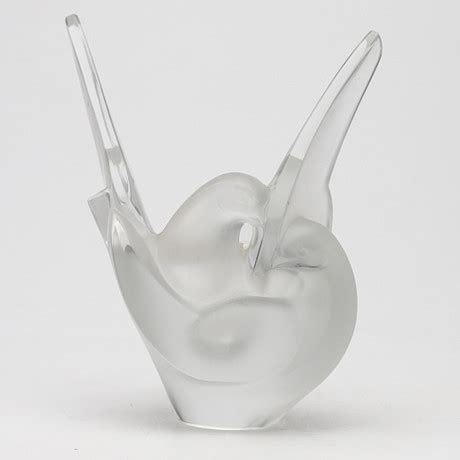 Ren Lalique Vas Glas Sylvie Signerad Lalique France Glas