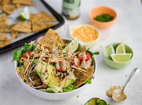 Tex Mex Salad With Mother Raw Ranch Avocado Dressing