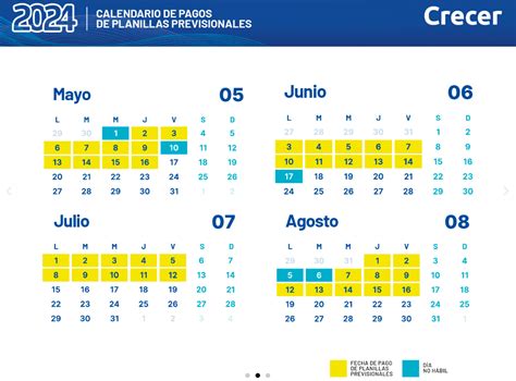 Calendario 2024 de presentación de IVA F 14 ISSS AFP y otros