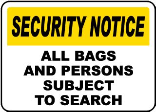 Security Checkpoint Signs - Save 10% Instantly