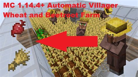 Improved Automatic Villager Wheat And Beetroot Farm Minecraft 1144