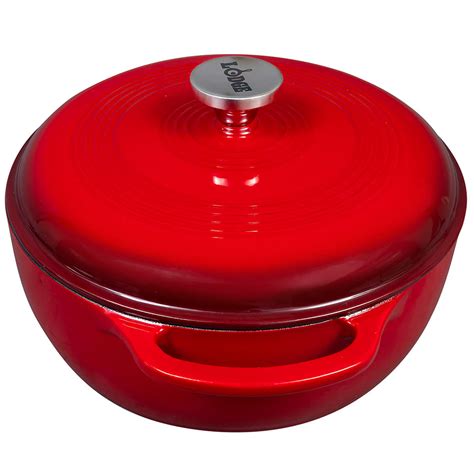 Lodge Ec6d43 6 Qt Cast Iron Dutch Oven Enamel Island Spice