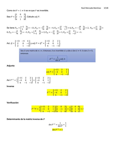 Ejercicios Determinante De Matriz Por Cramer Y Sarrus Fundamentos De