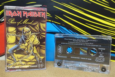 Iron Maiden Piece Of Mind Cassette Tape 1983 Capitol Records Vintage