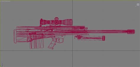 3D model Barrett XM500 Sniper Rifle VR / AR / low-poly | CGTrader