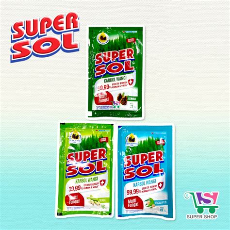 Jual SuperSol Super Sol Karbol Wangi 19 ML Sachet Shopee Indonesia