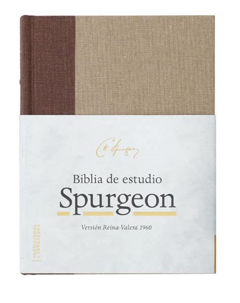 Biblia De Estudio Spurgeon Rvr Tapa Dura Tela Marr N Marr N Envios