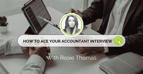 Rosies Top Tips For Acing Your Accountant Interview Nc Associates