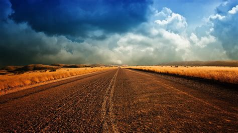 Online Crop Rice Field Landscape Road Sky HD Wallpaper Wallpaper