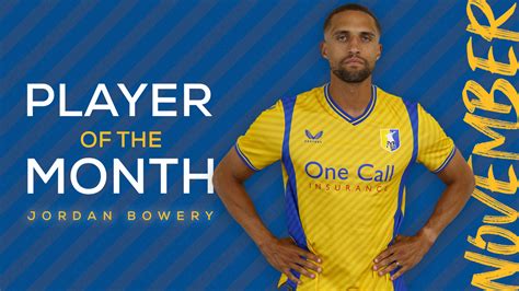 Bowery Secures November S Player Of The Month News Mansfield Town