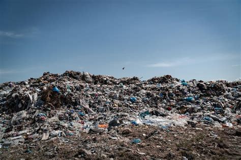 Premium Photo | City landfill pile of domestic garbage in landfill ...