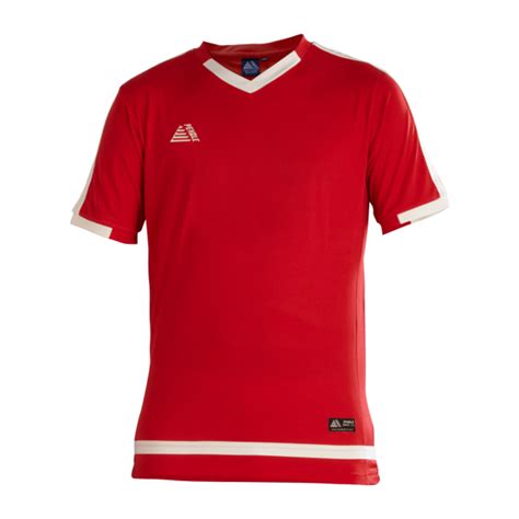 Rio Redwhite Fitted Football Shirt Pendle Sportswear