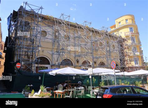 July 10 2021 Avellino, Italy: City View near Cathedral of Saint Mary of ...