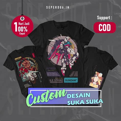 Jual Kaos Sablon Custom DTF Full Color Desain Sablon DTF Satuan